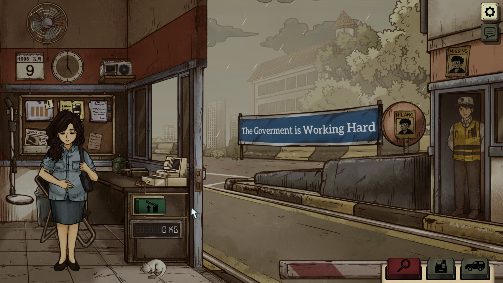 《1998 收费员的故事 1998 The Toll Keeper Story 》TENOKE中文版完整：一位准妈妈在虚构动荡国度中的生存挑战、道德抉择与母爱坚守的沉浸式叙事模拟游戏体验