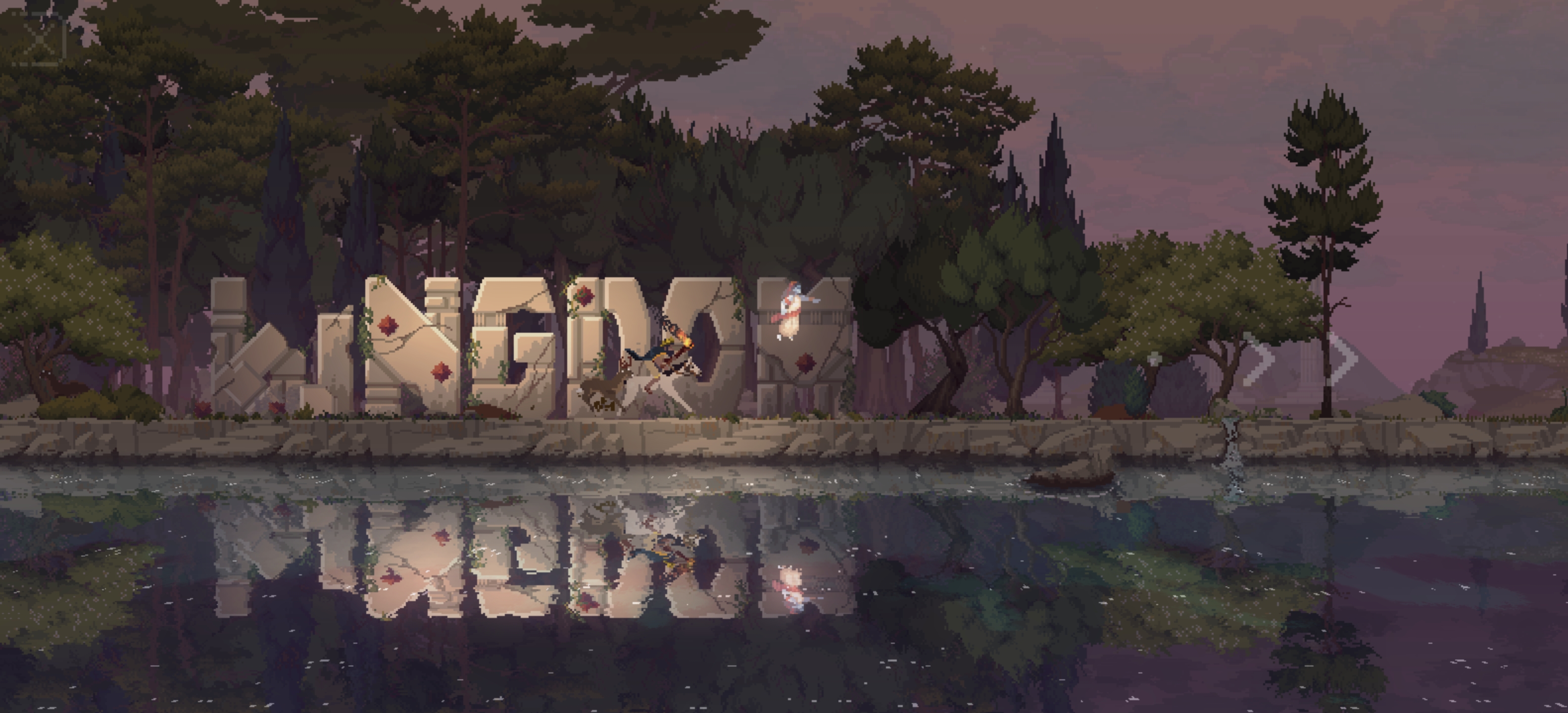 《王国:双冠》v2.3.1 完整中文版——像素风微策略神作,双王共治抵御贪婪爪牙,打造永世不朽的王国传奇