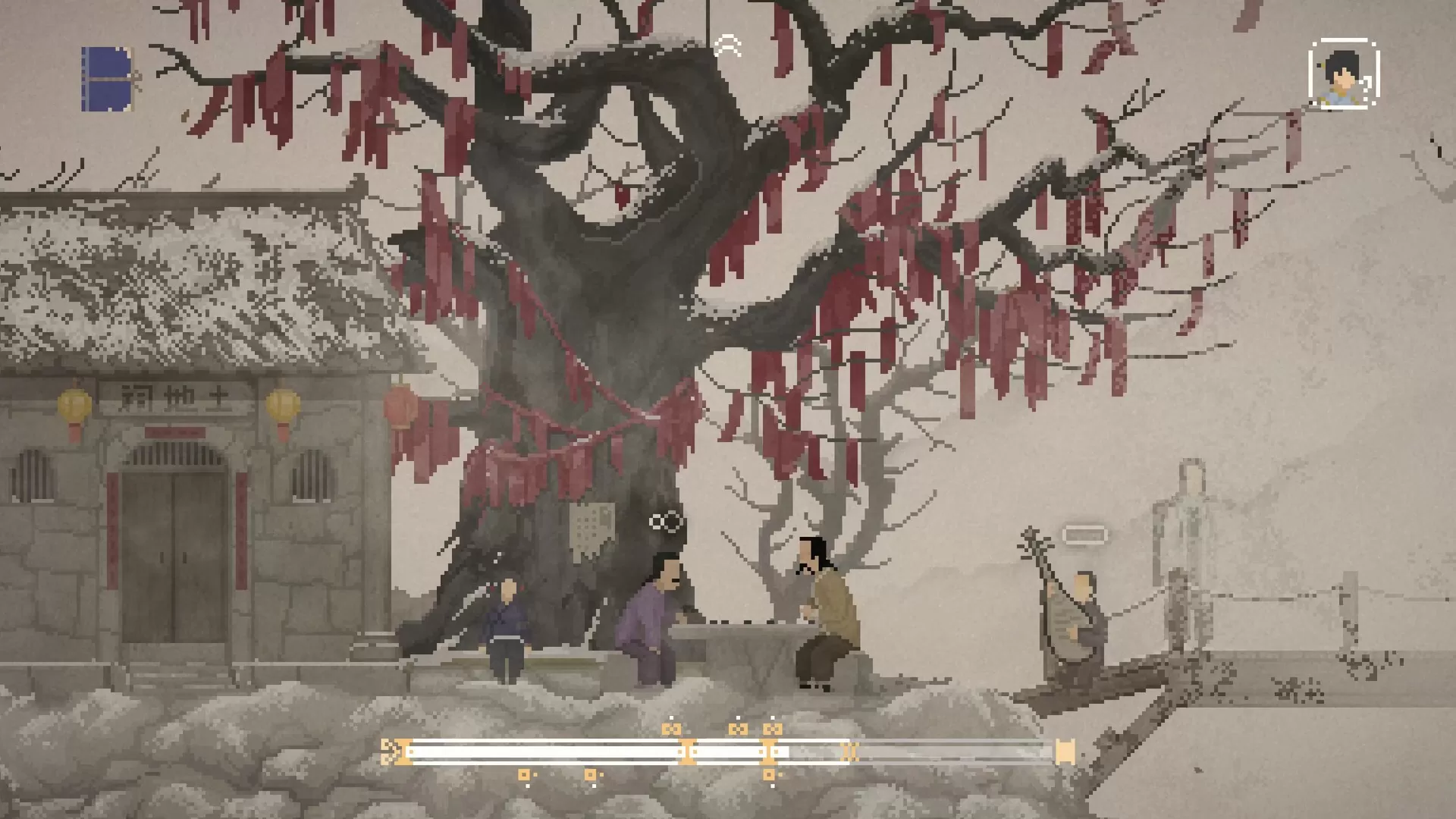 《山海旅人 v3.3》安卓完整版Steam移植：水墨像素×中国志怪美学，扮演“逆梦师”穿梭记忆时空，解谜救赎亡魂！解锁免费内购+免登录MOD，完整体验无门槛，沉浸式感受东方奇幻叙事魅力！