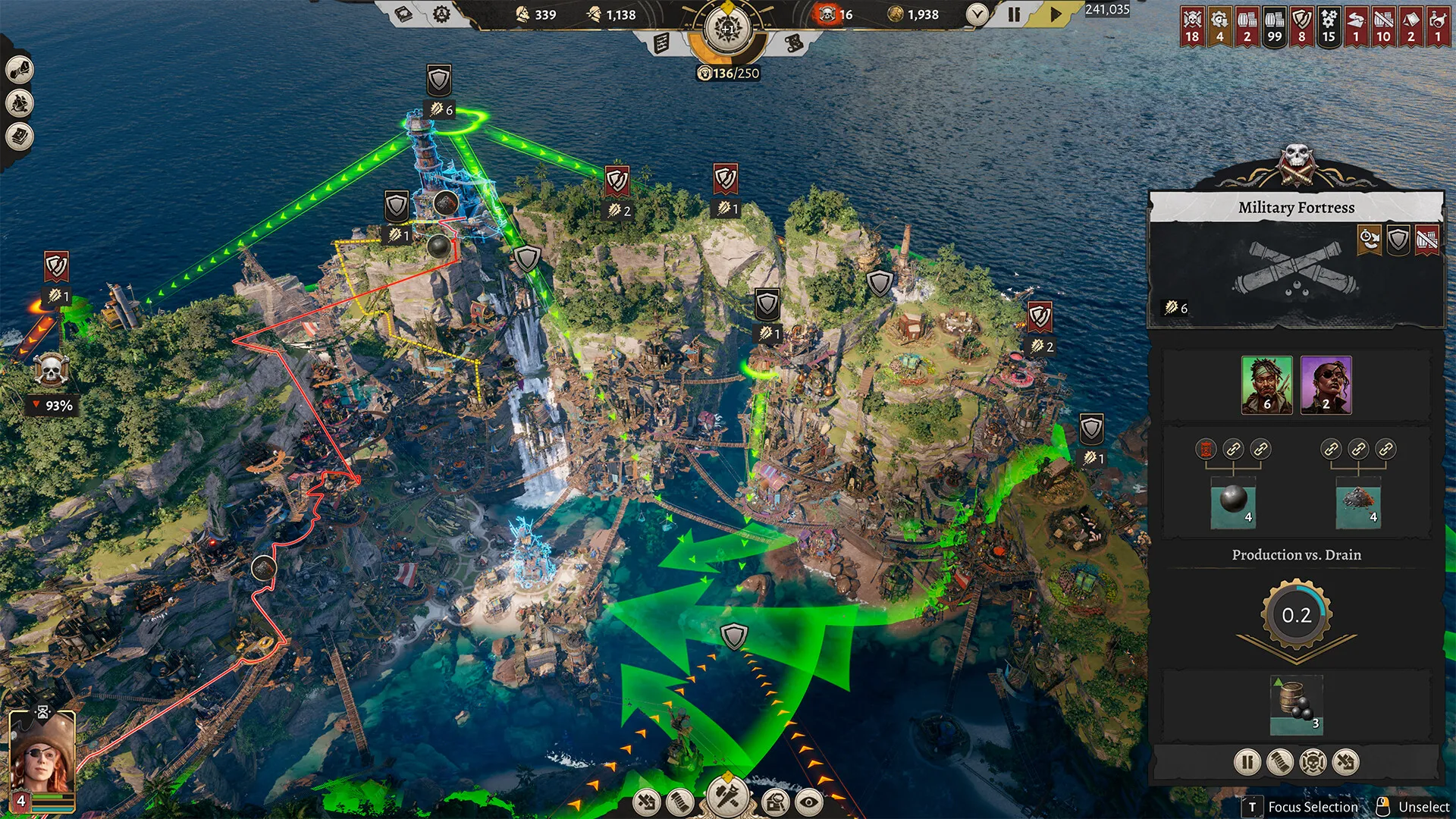 《纵横秘湾》Build.24338472 中文免安装版：海盗主题立体城建游戏，悬崖之上建造避风港，50+商品生产链制霸七海