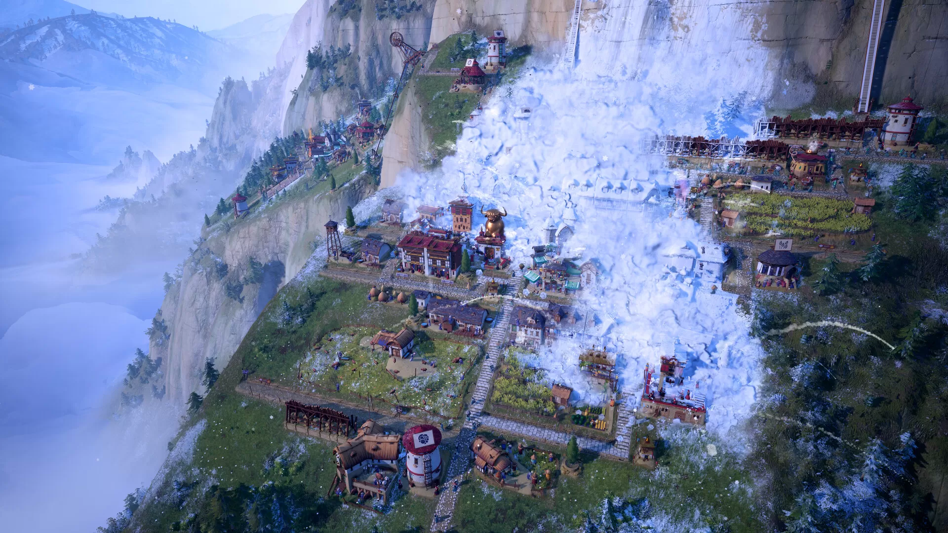 《顶峰王国/Laysara Summit Kingdom》v1.0中文版下载：高山城建模拟神作，极致生产链与雪崩生存挑战