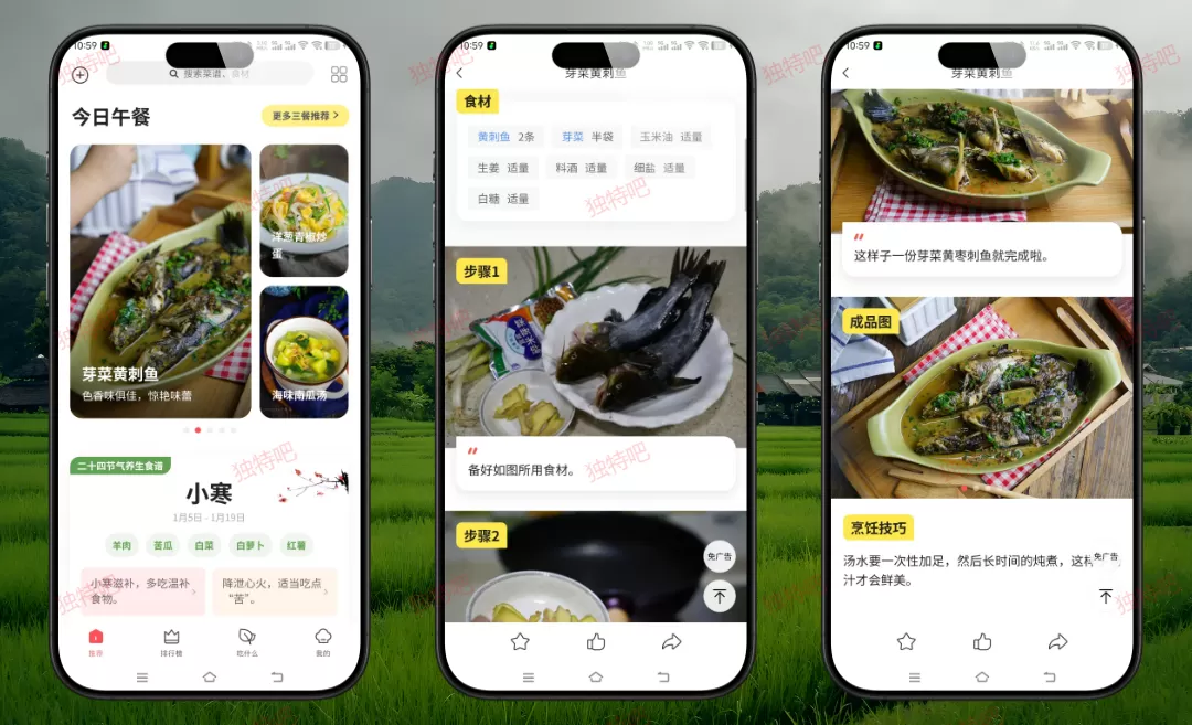 美食杰 v8.2.8 纯净版下载 – 20万+家常菜谱大全！无广告·免登录·语音朗读·药膳食疗，厨房新手到大厨的必备神器！