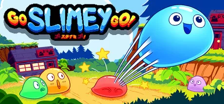 《黏糊糊快跑/Go Slimey Go》免安装中文版——无需安装即点即玩，清新治愈系平台跳跃冒险游戏，操控Q弹小史莱姆穿越机关重重的奇幻世界，与好友共赴温馨下午茶之约！