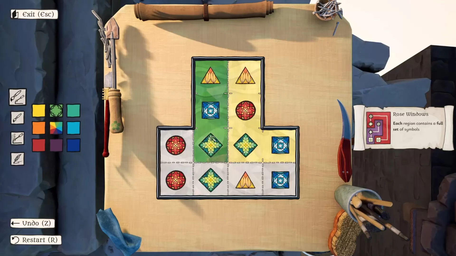 《格利米斯工匠 The Artisan of Glimmith》免安装中文版下载：云端王国的彩绘玻璃解谜神作