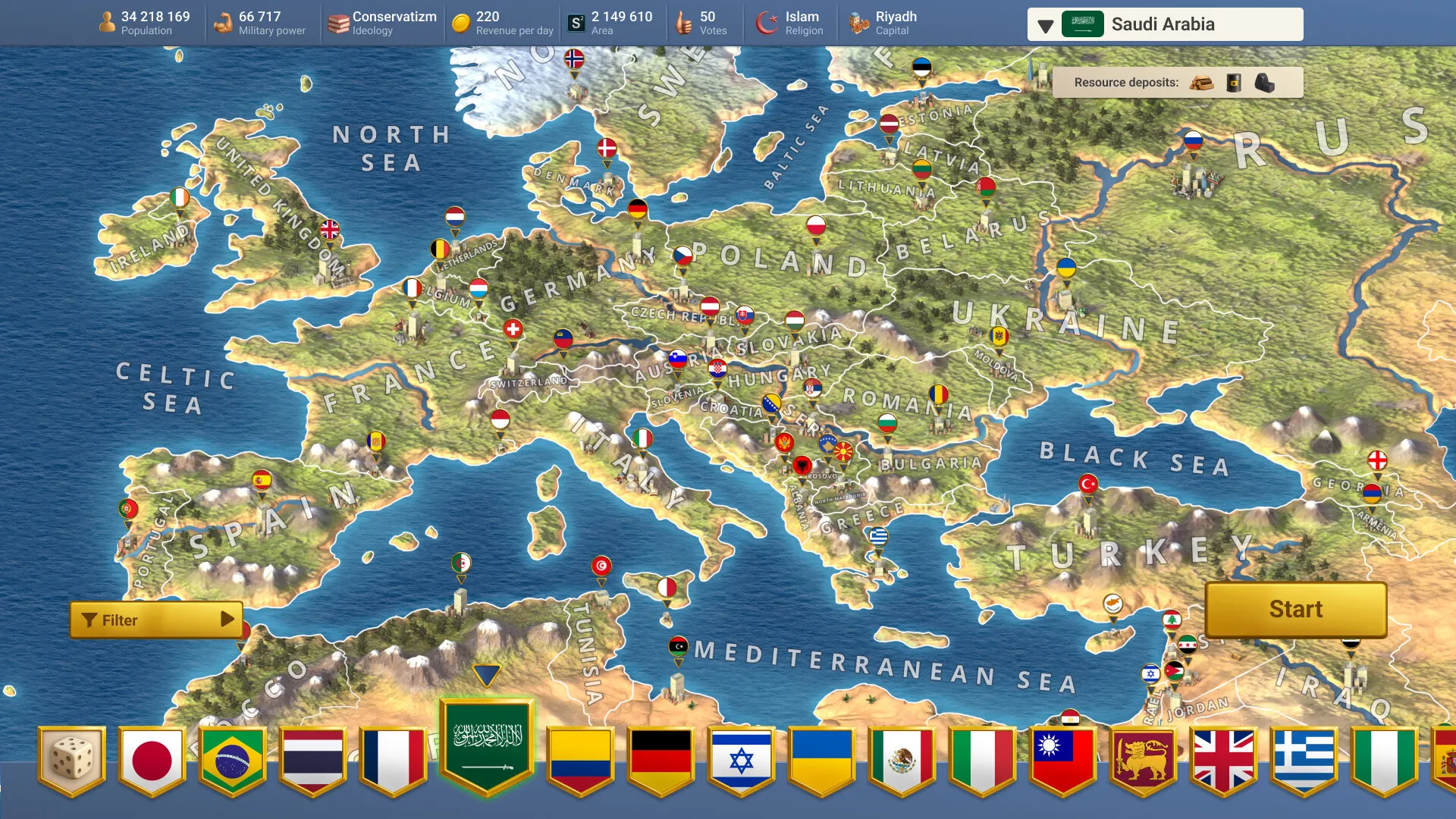 现代世界2 – 模拟总统 v1.0.101 内购版下载：无限资源统治全球，策略战争与经济管理的巅峰之作