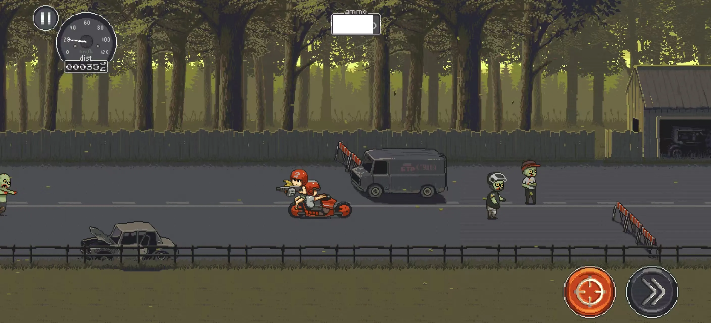 死亡追击 v1.3.120260 安卓无限金钱版下载——爆裂摩托大战丧尸军团，油门踩到底就是干！
