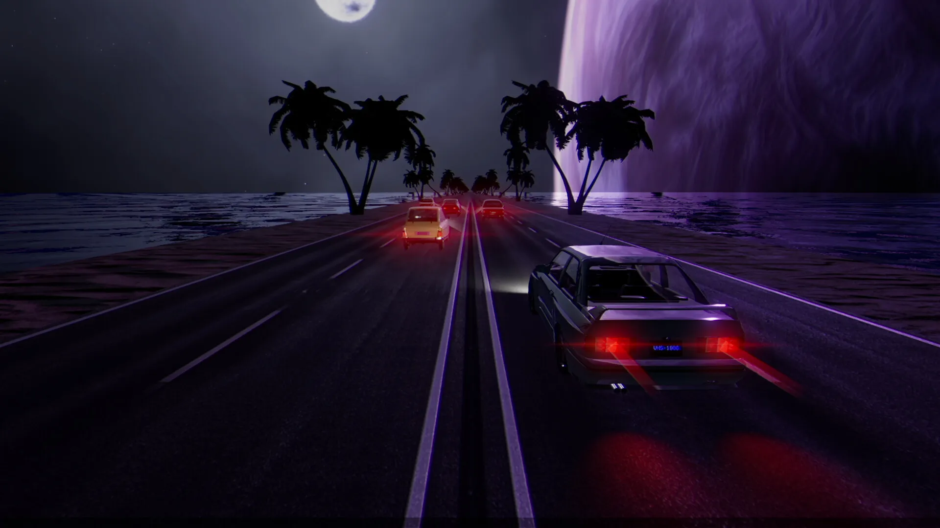 复古浪潮2 Build.20991011 中文免安装版发布：霓虹灯、合成波、80年代超跑，Steam特别好评的沉浸式音乐驾驶之旅