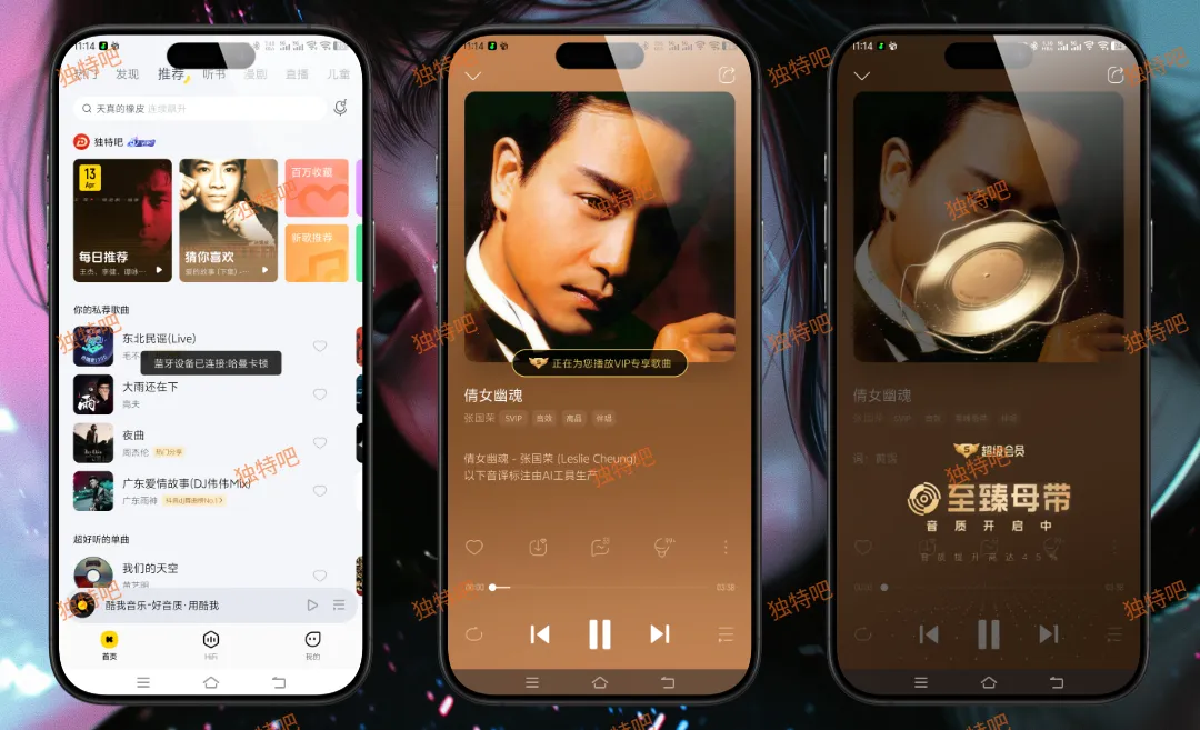 酷我音乐 v12.1.2.1 高级解锁版下载 - 免费畅听全网付费歌曲与母带音质 · 纯净无广告听歌神器